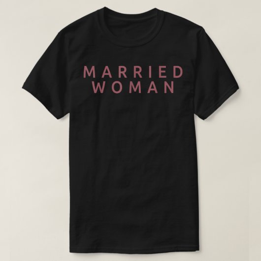 女結婚した妻おもしろい結婚夫婦 Tシャツ (デザイン正面)