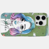 女絵を描の名パーソナライズされた前 Case-Mate iPhoneケース (裏面 (横))