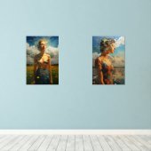 女絵を描性アウトドア (ウッドフロア)