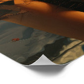 女絵を描性アウトドア ポスター (角)