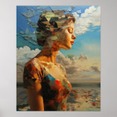 女絵を描性アウトドア ポスター (正面)