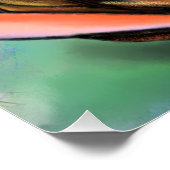 女絵画の子と猫の自然 ポスター (コーナー)