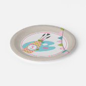 女絵画の子 ペーパープレート (アングル)