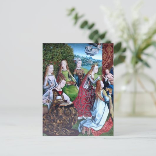 女聖人6人(離れ半:M 070) ポストカード (スタンド正面)