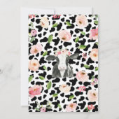 女聖牛の赤ちゃんシャワー 招待状 (裏面)