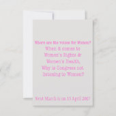 女聞性へ(2017) 招待状 (正面)