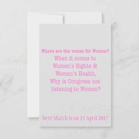 女聞性へ(2017) 招待状 (正面)