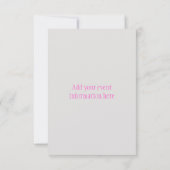 女聞性へ(2017) 招待状 (裏面)