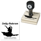 女舞のポーズ ラバースタンプ (押印)