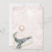 女航海のの子のための海のベビーシャワー招待状 招待状 (裏面)