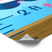 女航海のの子ベアーピンクと海軍の成長図 ポスター (角)