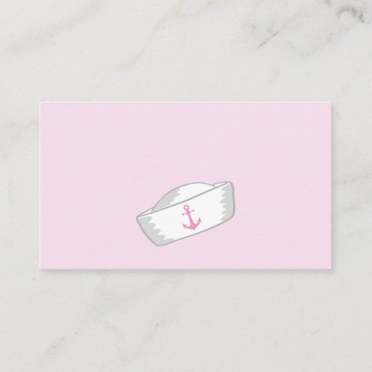 女航海の子の赤ちゃんシャワーベビー エンクロージャーカード (裏面)