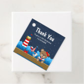 女航海の子ベアーレッド誕生日パーティーありがとう フェイバータグ (インサイチュ)