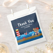 女航海の子ベアーレッド誕生日パーティーありがとう フェイバーバッグ (クリップ留めされた状態)