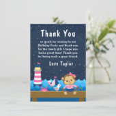 女航海の子モンキーピンクと海軍の誕生日パーティー サンキューカード (スタンド正面)