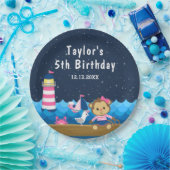 女航海の子モンキーピンクと海軍の誕生日パーティー ペーパープレート (パーティー)