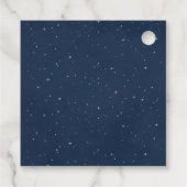 女航海の子モンキーピンク赤ちゃんシャワーありがとう フェイバータグ (裏面)