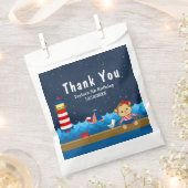 女航海の子モンキーレッド誕生日パーティーありがとう フェイバーバッグ (クリップ留めされた状態)