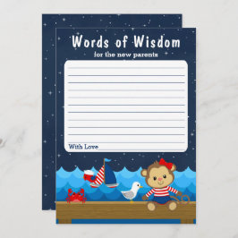 女航海の子モンキーレッド&ネイビー英知の言葉 招待状