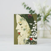 女花コラージュ ポストカード (スタンド正面)