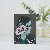 女花抽象芸術 ポストカード (スタンド正面)