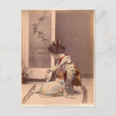 女芸者日本のアジアヴィンテージアート ポストカード (正面)