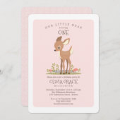 女親愛子リトルディアチャイルドバースデーパーティー 招待状 (正面/裏面)