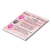 女詩30歳の誕生日 ノートパッド (回転)