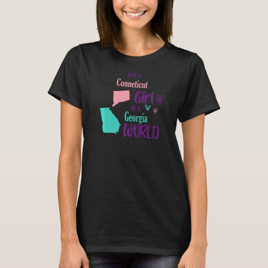 女誇りを持ったの子はジョージアの世界の女性にすぎない Tシャツ (正面)