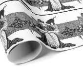 女読と黒猫 ラッピングペーパー (ロールコーナー)