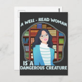 『女読の女の危険な生き物』 ポストカード (正面/裏面)