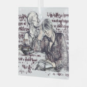 女読の子だ ガラスオーナメント (正面左)