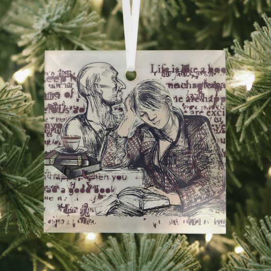 女読の子だ ガラスオーナメント (インサイチュ)