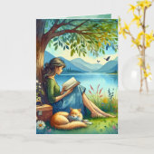 女読の子の本 |考えの概要 カード (黄色い花)