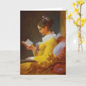 女読の子 カード (黄色い花)