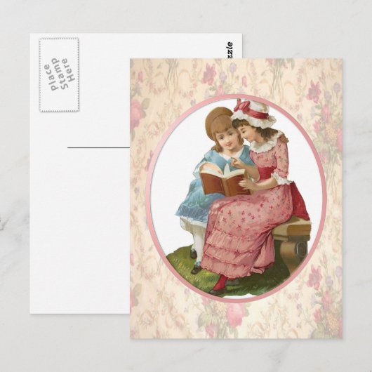 女読の子 ポストカード (正面/裏面)