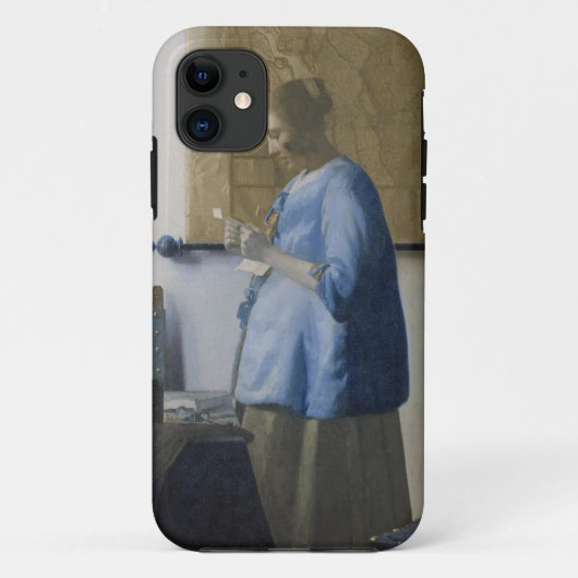 『女読の文字』C.1662-63 (キャンバス上の油) Case-Mate iPhoneケース (裏面)