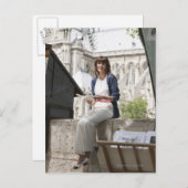 女読は本の屋台でノートルダム ポストカード (正面/裏面)