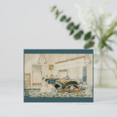 女読本ヴィンテージ水彩絵葉書 ポストカード (スタンド正面)