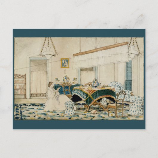 女読本ヴィンテージ水彩絵葉書 ポストカード (正面)