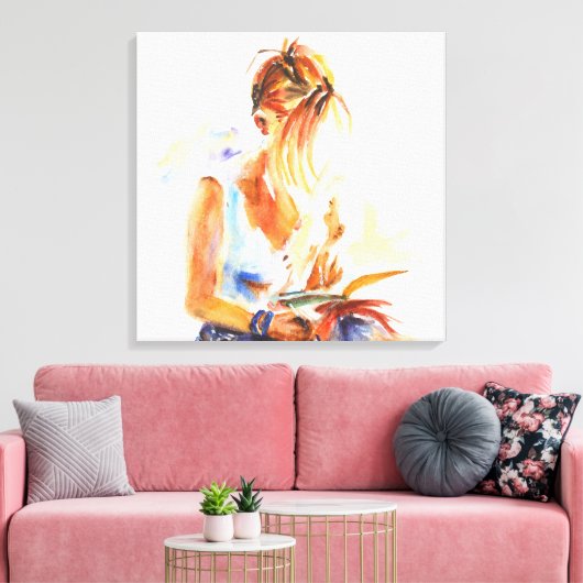 女読本 キャンバスプリント (インサイチュ (リビング))