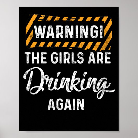 女警告の子は再び飲んでいる ポスター (正面)