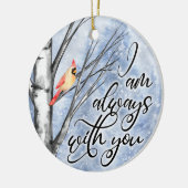 女赤（鳥）ショウジョウコウカンチョウクリスマスオーナメントメモリアル セラミックオーナメント (左)