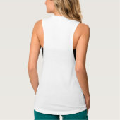 女走のタンクを熱狂する燃やす Tシャツ (裏面)