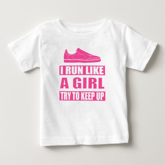 女走の子が好き ベビーTシャツ (正面)