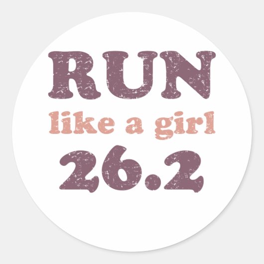 女走の子の26.2 ラウンドシール (正面)