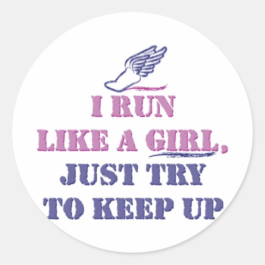 女走の子よ ラウンドシール (正面)