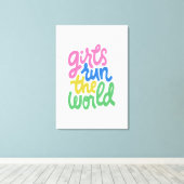 女走の子 キャンバスプリント (インサイチュ (ウッドフロア))