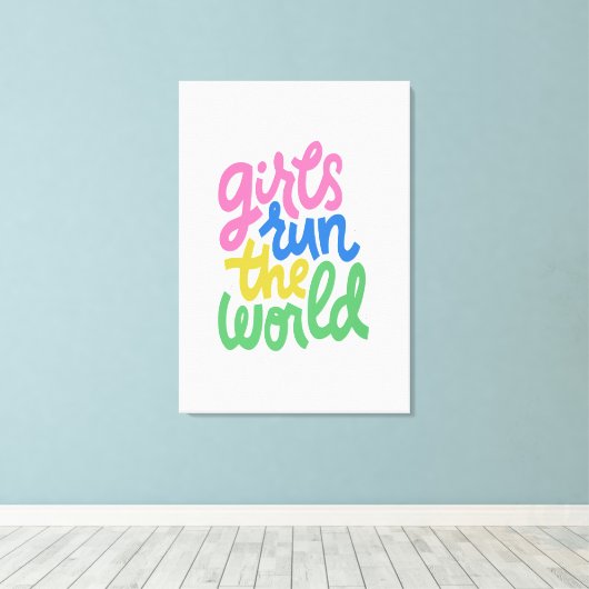 女走の子 キャンバスプリント (インサイチュ (ウッドフロア))