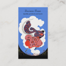 女走アールデコ 名刺